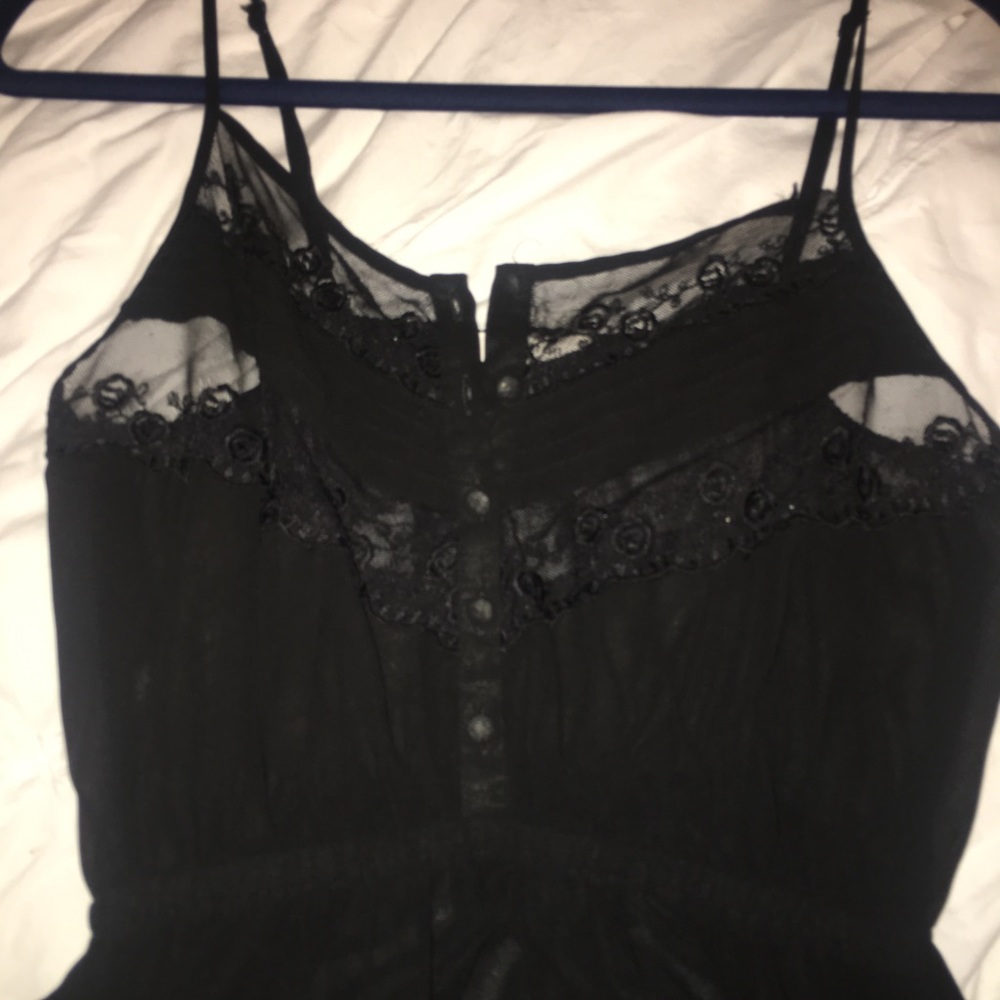 Lacey black blouse